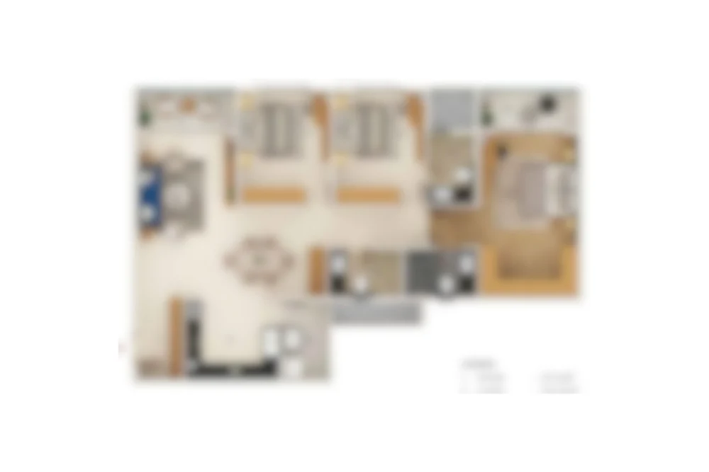 3 BHK Floor Plan